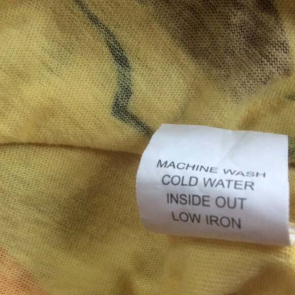 Lagaci Sport Yellow Floral Retro Smocked Back Babydoll Longline Tank Top Size XL - Picture 5 of 5